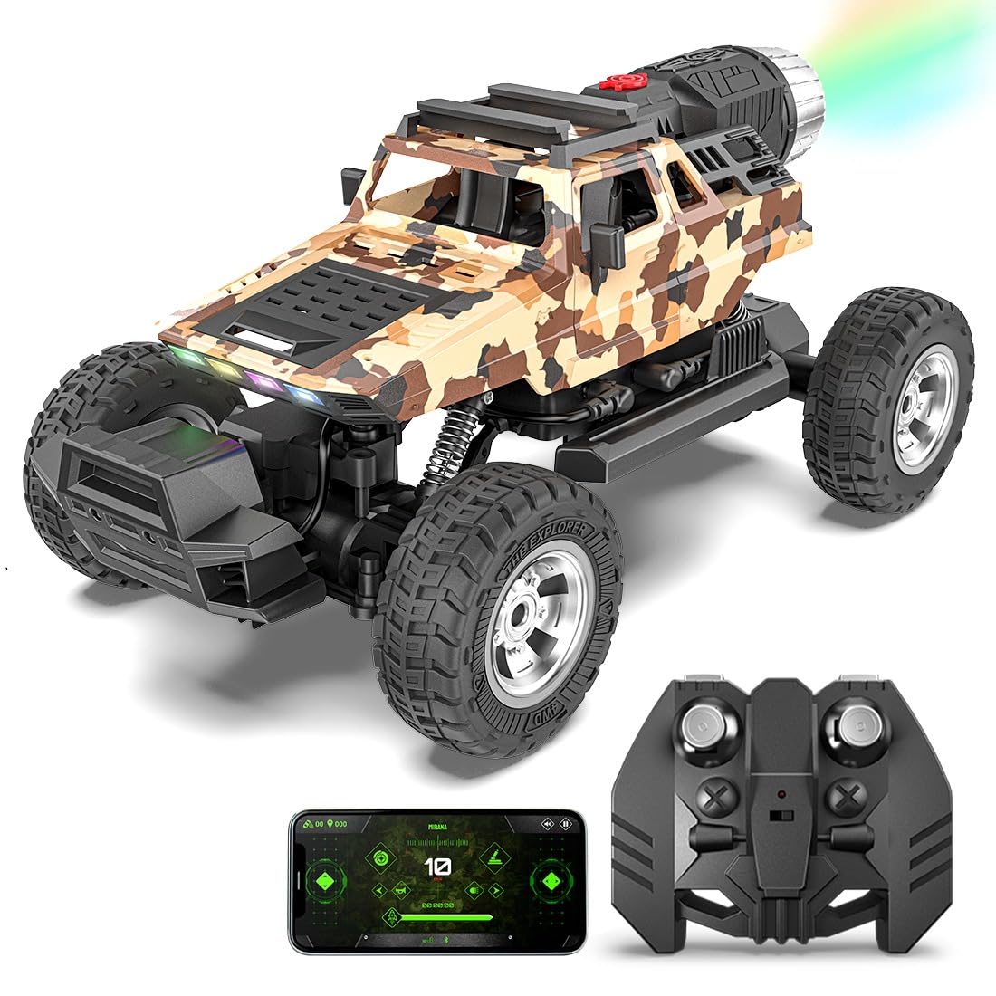 Mirana Explorer App Control RC Car with Smoke Exhaust
