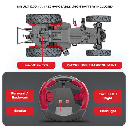 Mirana Mahindra NOVO 605 RC Tractor with Smoke and Lights