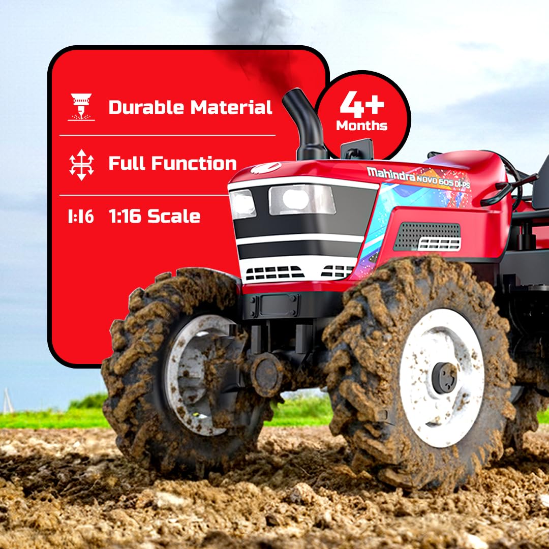 Mirana Mahindra NOVO 605 RC Tractor with Smoke and Lights