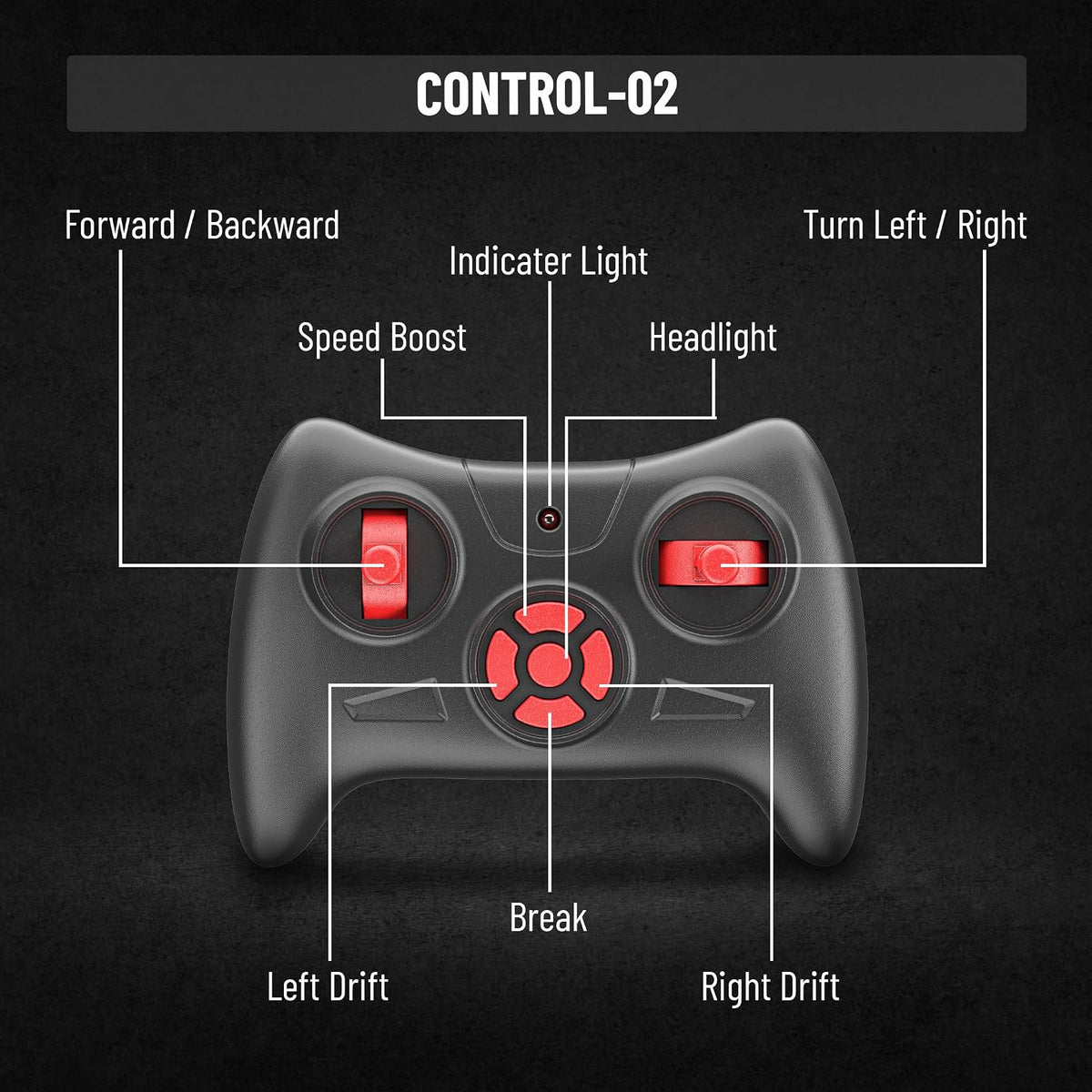 Mirana Turbo Racer 1:12 RC Car with App Control and Bluetooth Speaker