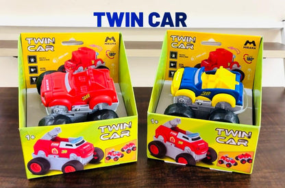 Mirana Twin Car 2 in 1 Friction Powered Monster Truck Toy