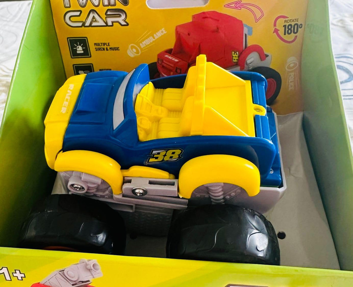 Mirana Twin Car 2 in 1 Friction Powered Monster Truck Toy