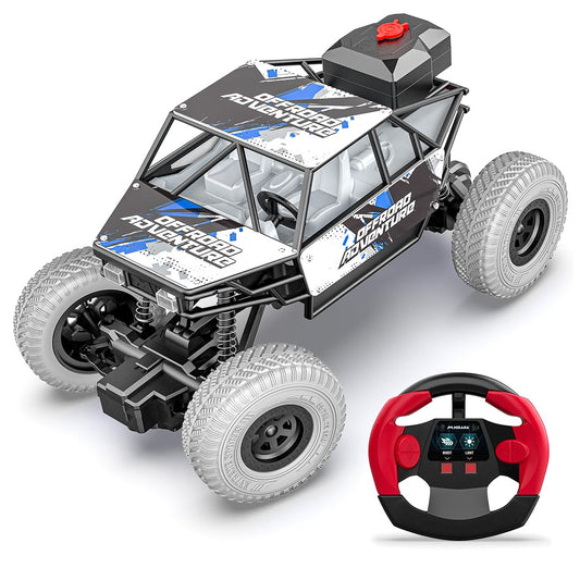 Mirana Duster 2WD Rock Crawler 4x4 | Rechargeable Offroad Monster Truck | High Speed ATV RC Car with Nitro Boost | Remote Control Car Toys for Kids | Made in India (2 Wheel Drive, Green)