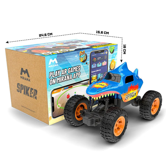 Mirana Spiker 2WD RC Car for Kids | High-Speed ATV Remote & App-Controlled Rock Crawler | USB Rechargeable Offroad Monster Truck with Bluetooth Speakers & RGB Lights | Gift for Boys & Girls