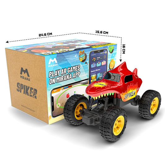 Mirana Spiker 2WD RC Car for Kids | High-Speed ATV Remote & App-Controlled Rock Crawler | USB Rechargeable Offroad Monster Truck with Bluetooth Speakers & RGB Lights | Gift for Boys & Girls