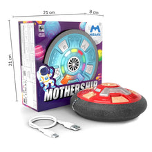 Mirana Air Football Mothership | C-Type USB Rechargeable LED Hoverball | Fun Indoor Toys & Games for Kids | Best Soccer Ball Gift for Boys & Girls 2+ Years (Nebula Blue)