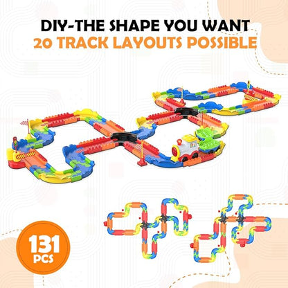 Mirana Block Rider Interlocking Train Set – 131 Pcs Rechargeable
