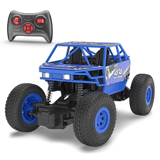 Mirana Duster 2WD Rock Crawler 4x4 | Rechargeable Offroad Monster Truck | High Speed ATV RC Car with Nitro Boost | Remote Control Car Toys for Kids | Made in India (2 Wheel Drive, Green)