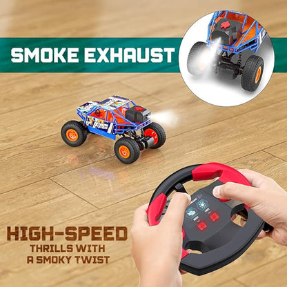 Mirana Duster 2WD Rock Crawler 4x4 | Rechargeable Offroad Monster Truck | High Speed ATV RC Car with Nitro Boost | Remote Control Car Toys for Kids | Made in India (2 Wheel Drive, Green)