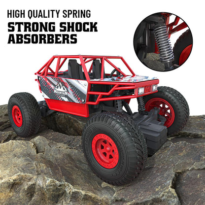 Mirana Duster 2WD Rock Crawler 4x4 | Rechargeable Offroad Monster Truck | High Speed ATV RC Car with Nitro Boost | Remote Control Car Toys for Kids | Made in India (2 Wheel Drive, Green)