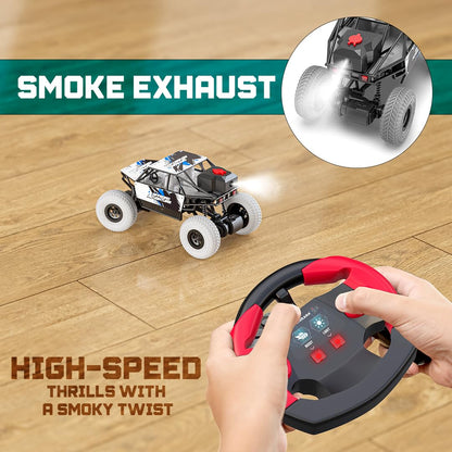 Mirana Duster 2WD Rock Crawler 4x4 | Rechargeable Offroad Monster Truck | High Speed ATV RC Car with Nitro Boost | Remote Control Car Toys for Kids | Made in India (2 Wheel Drive, Green)