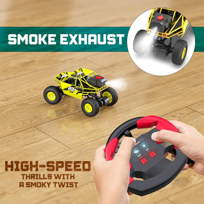 Mirana Duster 2WD Rock Crawler 4x4 | Rechargeable Offroad Monster Truck | High Speed ATV RC Car with Nitro Boost | Remote Control Car Toys for Kids | Made in India (2 Wheel Drive, Green)