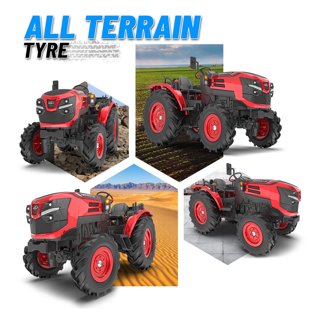Mirana Mahindra Oja 1:12 Scale RC Tractor with Bluetooth Speaker, Lights and Sounds