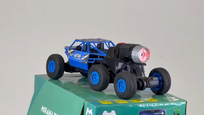 Mirana Mega Ranger | 6WD 4x4 RC Car Toy for Kids | High Speed ATV Remote Control Rock Crawler with Smoke Exhaust | C-Type USB Rechargeable Offroad Monster Truck | Gift for Boys & Girls (Silver)
