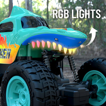 Mirana Spiker 2WD RC Car for Kids | High-Speed ATV Remote & App-Controlled Rock Crawler | USB Rechargeable Offroad Monster Truck with Bluetooth Speakers & RGB Lights | Gift for Boys & Girls
