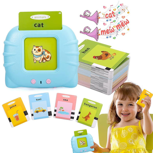 1pcs Toys & Games Educational Learning Talking Flash Cards for 2 Year Old Kids Boys Girls Baby Montessori Toys, with 224 Cards, Mind Develop Toy for Kids Early Education Birthday Gift