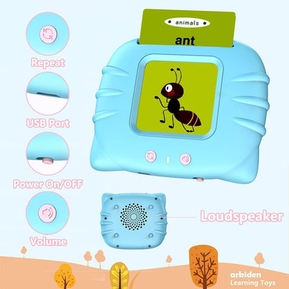 1pcs Toys & Games Educational Learning Talking Flash Cards for 2 Year Old Kids Boys Girls Baby Montessori Toys, with 224 Cards, Mind Develop Toy for Kids Early Education Birthday Gift