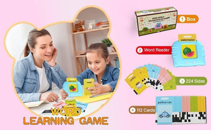 1pcs Toys & Games Educational Learning Talking Flash Cards for 2 Year Old Kids Boys Girls Baby Montessori Toys, with 224 Cards, Mind Develop Toy for Kids Early Education Birthday Gift