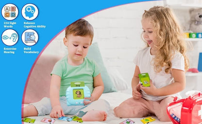 1pcs Toys & Games Educational Learning Talking Flash Cards for 2 Year Old Kids Boys Girls Baby Montessori Toys, with 224 Cards, Mind Develop Toy for Kids Early Education Birthday Gift