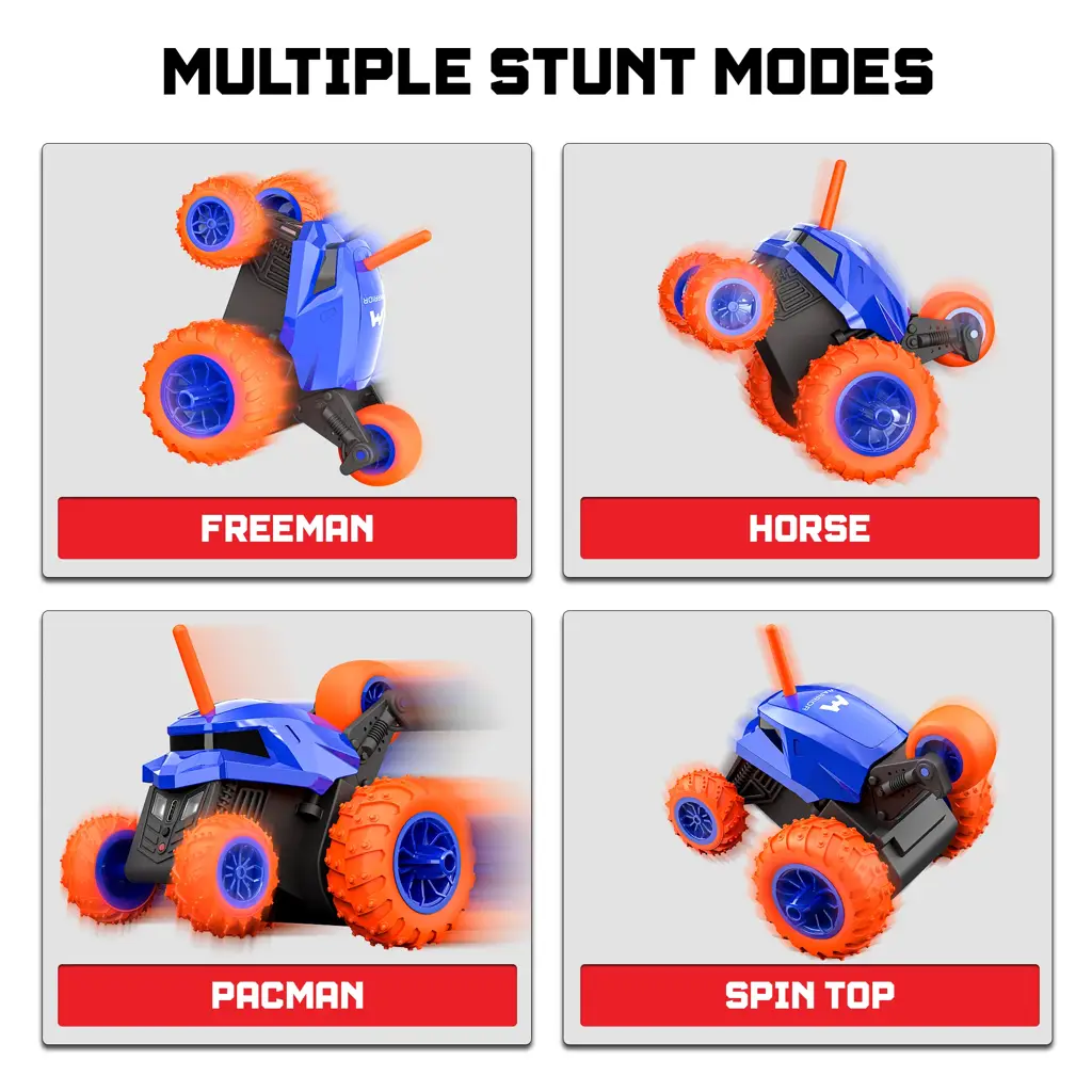 Mirana Warrior 360 Degree Stunt RC Car with Steering Wheel Remote