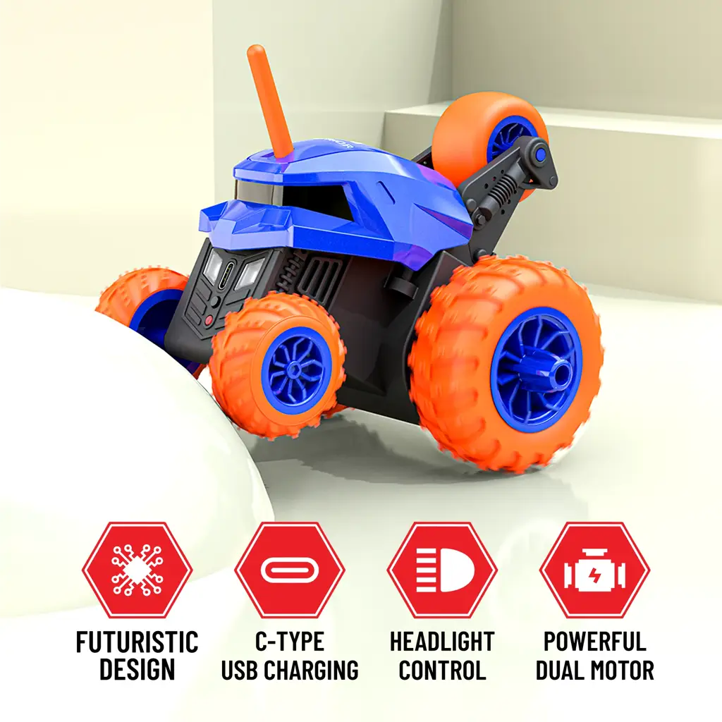 Mirana Warrior 360 Degree Stunt RC Car with Steering Wheel Remote