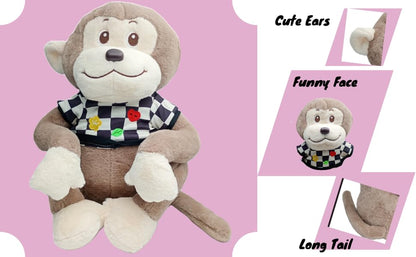 Monkey with Tshirt Soft Toys 45cm