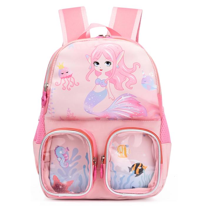 Multi Character Kids Medium School Backpack