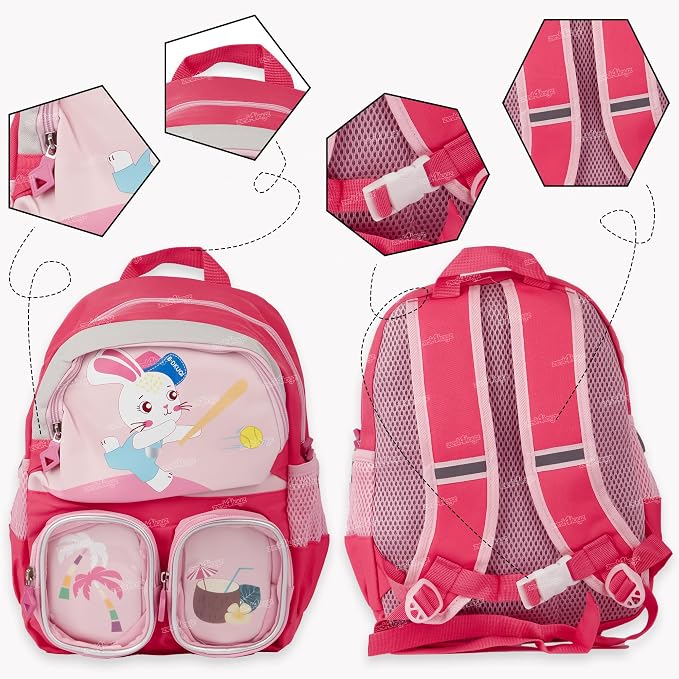 Multi Character Kids Medium School Backpack