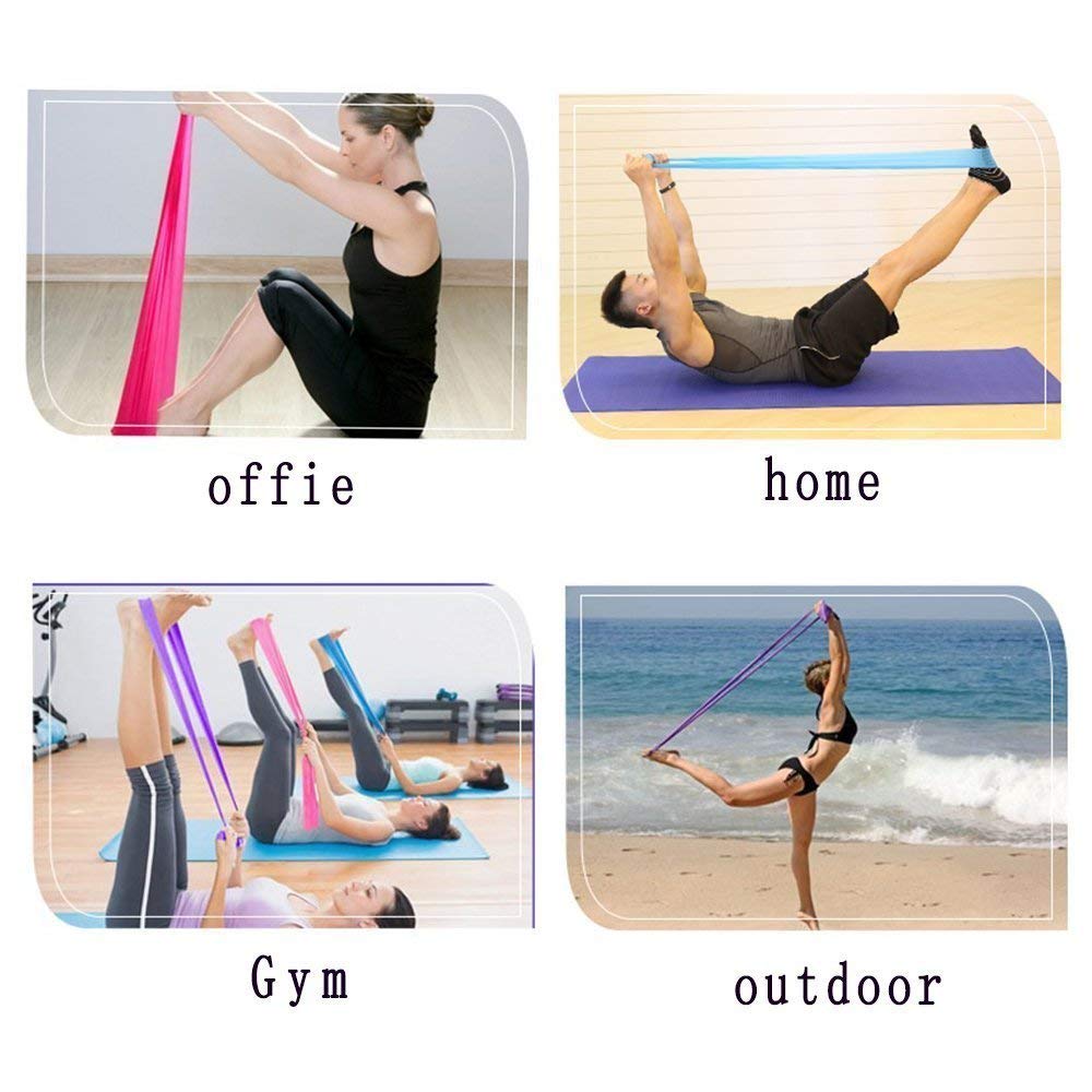 AHCS Synthetic Rubber Stretch Band for Exercise, Legs, Gym, Workout, Pull-ups, Resistance Loop Bands for Fitness, Butt, Shoulder, Glutes, Yoga, Physical Therapy, Home