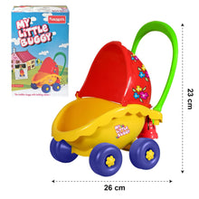 Funskool Giggles - My Little Buggy, Push and Drive Buggy, Toy for kids, Stroller, Encourages Walking and Pretend Play, 18 months & above, Infant and Preschool Toys