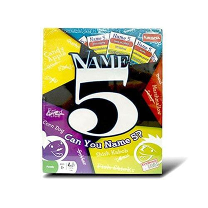 Funskool Original Name 5, Find 5 Names, Card Game for Kids, Educational, Fun & Engaging, 2-4 Players, Perfect for Family Game Nights, Multicolour, Gift Set for Kid, Age 8+ Years