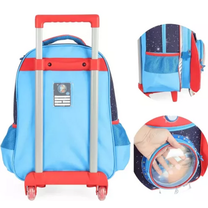 NASA Space Rocket Trolley School Bag