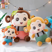 NATKHAT Monkey with Check Tee-Brown | Plush Toy for Kids | Cute Monkey with Check T-Shirt for Toddlers and Children/Soft Toys