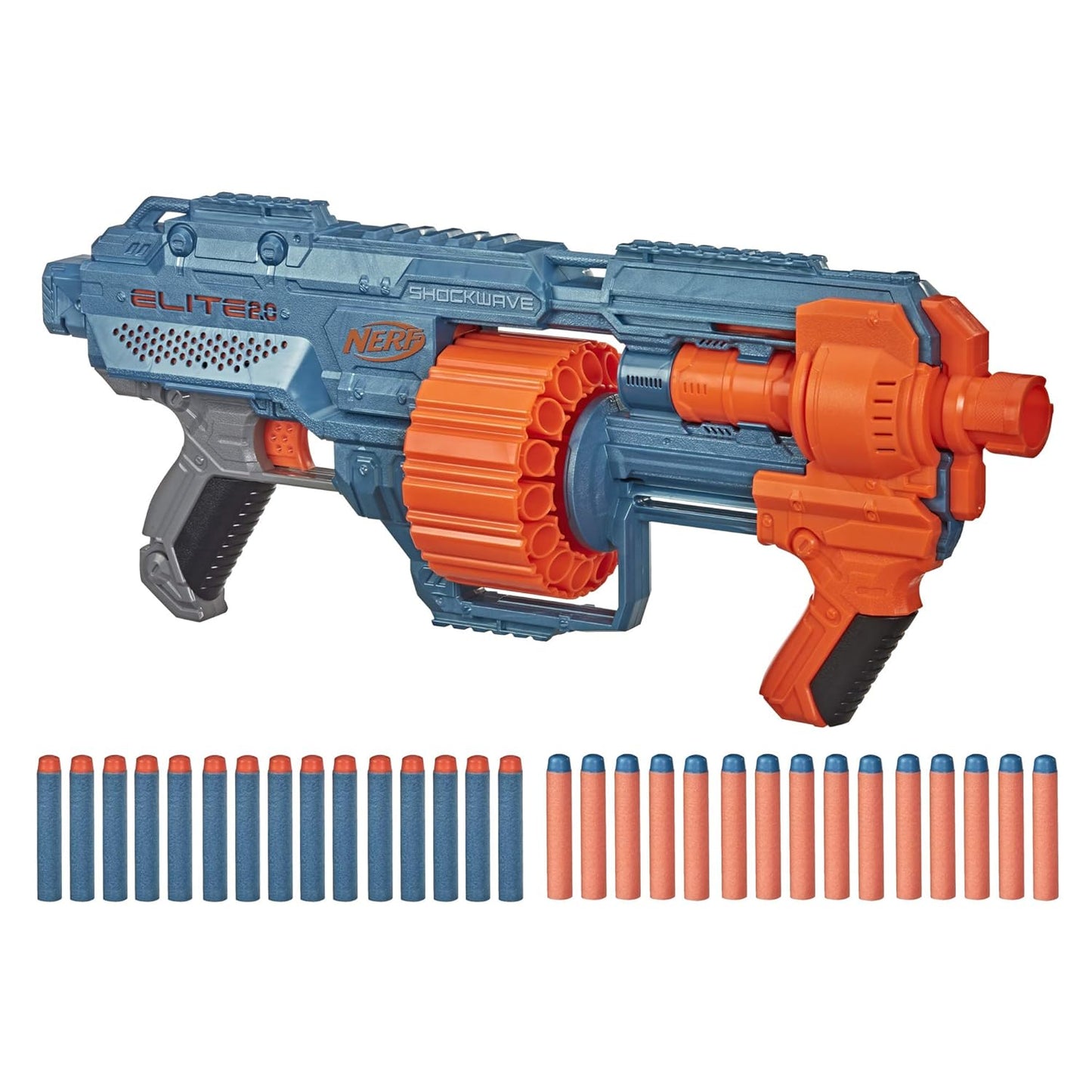 Nerf Elite 2.0 Shockwave RD 15 Blaster for kids 8Y+, Multicolour