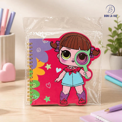 LOL Doll Print Spiral Small Diary