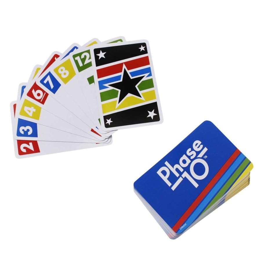 Mattel Phase 10 Card Game for Kid (Multicolour)|Pack of 2