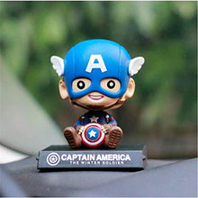 Car Dashboard and Home Decoration Accessories Bobble Shaking Head Avengers (12 Cms_Brown) Free : 3M Double Side Tape