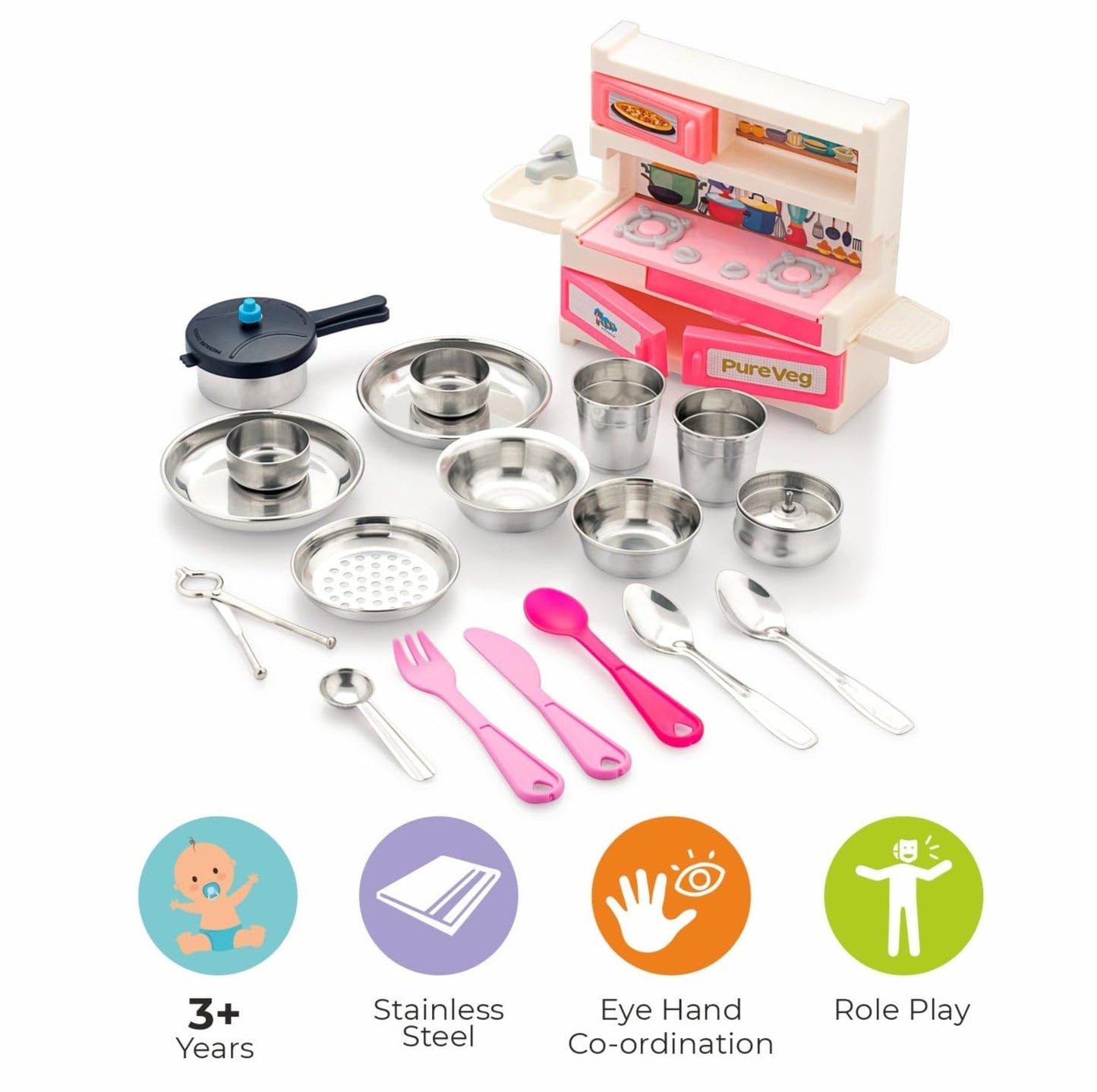 Steel Kitchen Jumbo Set for Kids