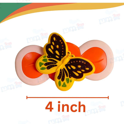 Sucker Spinner Toy Pack of 3 – Stress Relief Fidget Spinners with Suction Base for Kids & Adults - Multicolor