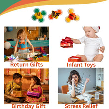 Sucker Spinner Toy Pack of 3 – Stress Relief Fidget Spinners with Suction Base for Kids & Adults - Multicolor