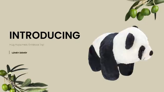 LOVEY DOVEY Soft Black and White Panda Teddy Bear – 35 cm Plush Toy for Kids and Loved Ones – Soft, Cuddly, Washable Gift – Non-Toxic, Made in India