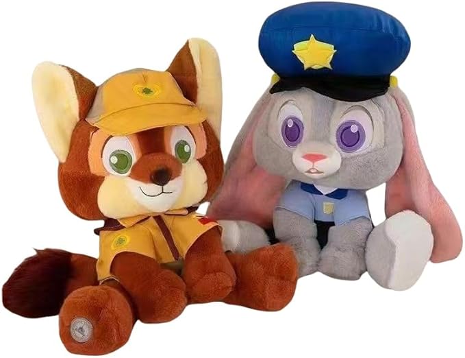 Disney Zootopia Stuffed Animal, Judy Hops, Nick Wild, Hugging Pillow, Stuffed Sheep Doll, Stuffed Toy, Cushion, Nap Pillow, Character Doll, Cosplay Prop, Moe Goods, Children, Present, Gift, Birthday,