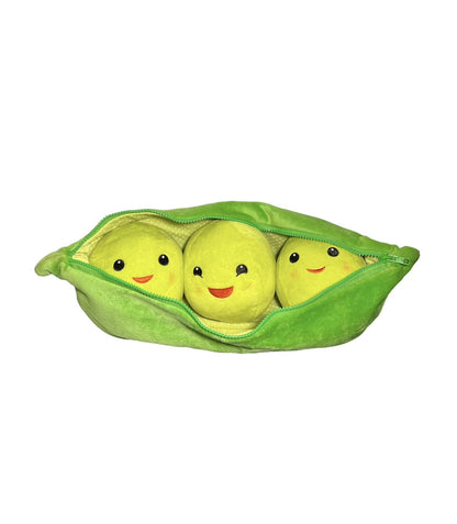 Pea Pod Plush Toy with 3 Removable Smiley Pea Balls 50cm
