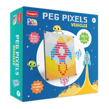 Play & Learn Funskool Peg Pixels Vehicles Jigsaw Puzzle Game for Kids, 360 Pieces in 4 Colors, Educational, Learning & Development, Fun Activity Toy for Childrens, Gift Set for Kid, Age 5+ Years