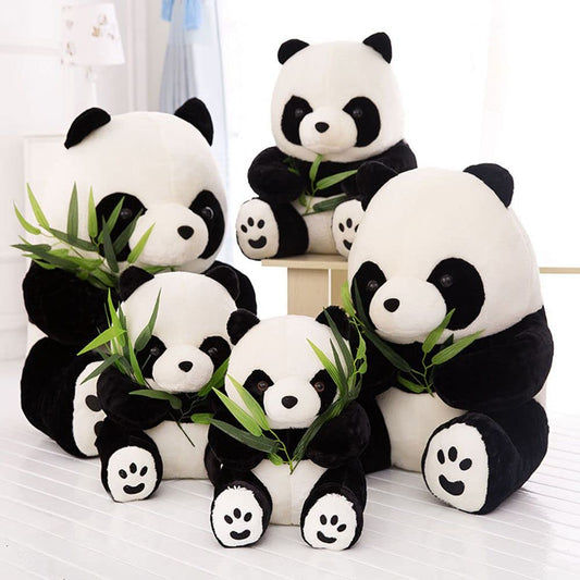 Tickles Big Giant Sitting Rocky Panda Soft Stuffed Plush Animal Toy for Kids Birthday Gift (Color: Black & White)