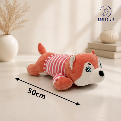 Husky Dog Plush Pillow Soft Toy – 50 cm Stuffed Animal for Kids