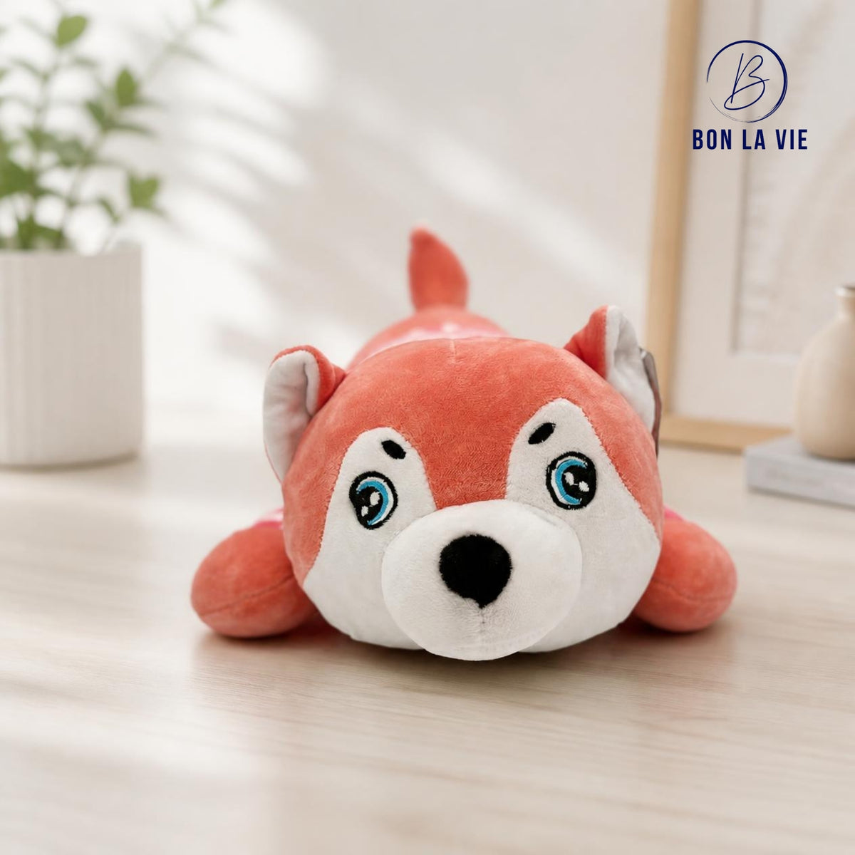 Husky Dog Plush Pillow Soft Toy – 50 cm Stuffed Animal for Kids