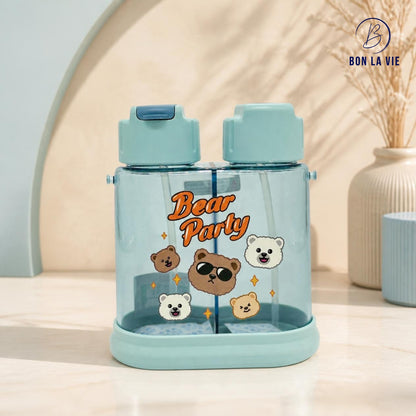 2 BPA Free Telescope Dual Water Bottle for Kids