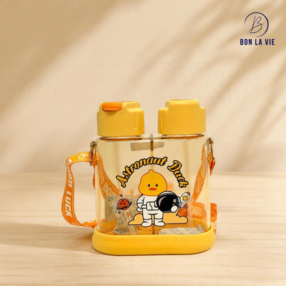 2 BPA Free Telescope Dual Water Bottle for Kids
