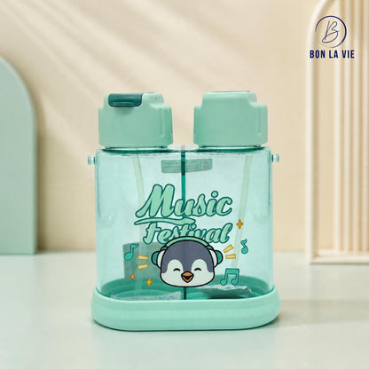 2 BPA Free Telescope Dual Water Bottle for Kids